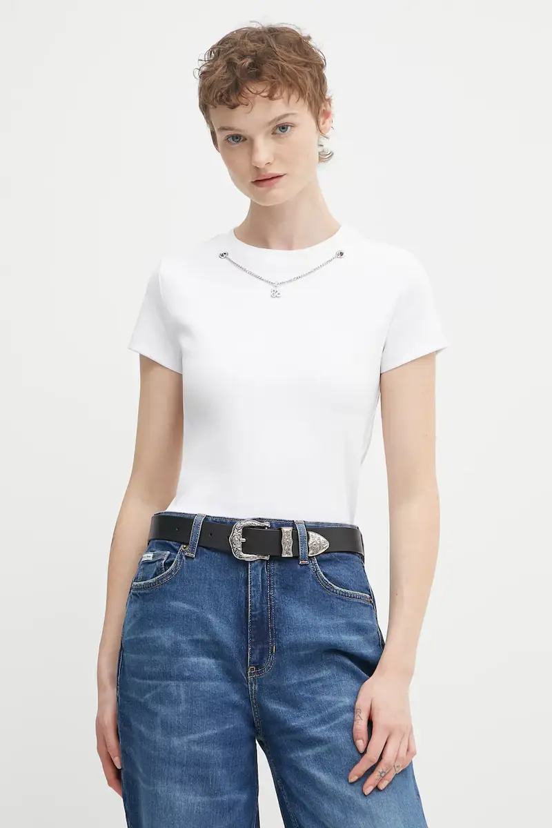 HUGO T-shirt Donna Bianco 3578102