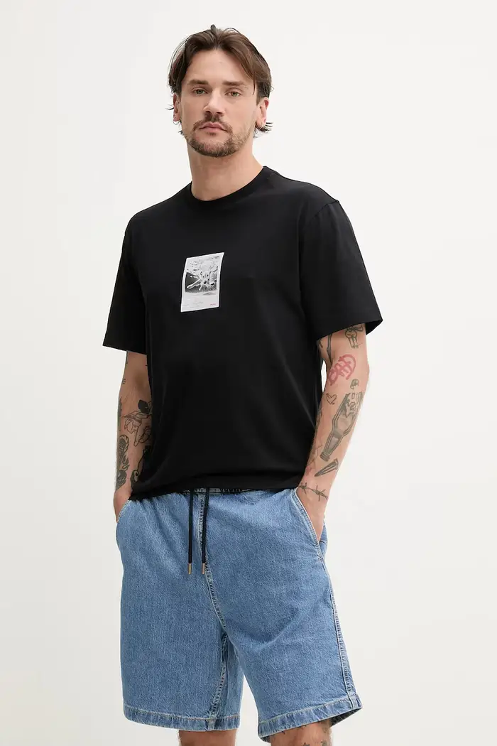 t-shirt in cotone Nero