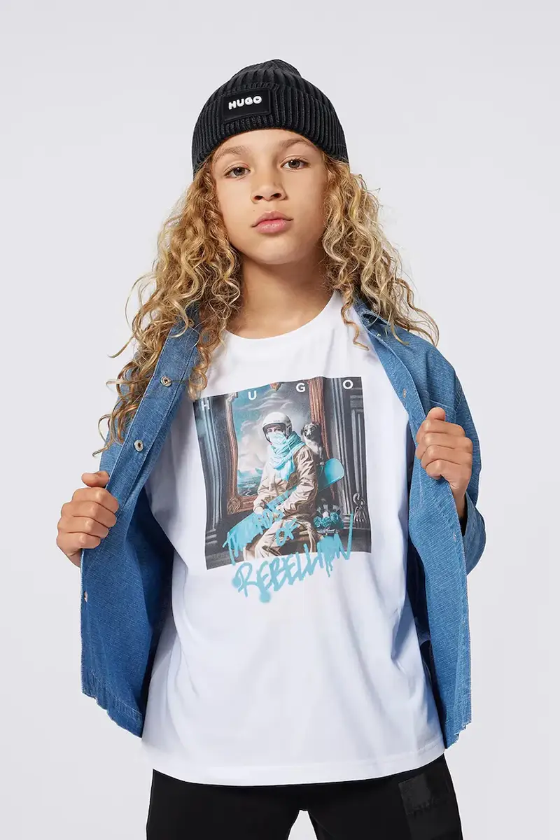 HUGO T-shirt Bianco 3766303