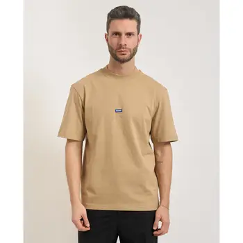 HUGO T-shirt & Polo T-shirt Nieros da uomo di in jersey di cotone Beige