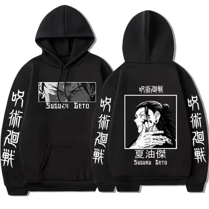 huiteng1 Felpe con Cappuccio 3D Anime Satoru Gojo Stampa Felpe per Bambini Prevalente Streetwear Harajuku Manga Felpa Unisex Abbigliamento miniatura 5