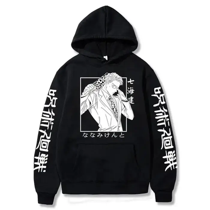 huiteng1 Felpe con Cappuccio 3D Anime Satoru Gojo Stampa Felpe per Bambini Prevalente Streetwear Harajuku Manga Felpa Unisex Abbigliamento