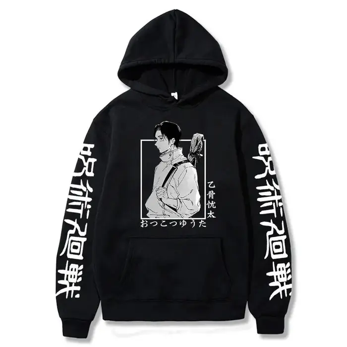 huiteng1 Felpe con Cappuccio 3D Anime Satoru Gojo Stampa Felpe per Bambini Prevalente Streetwear Harajuku Manga Felpa Unisex Abbigliamento