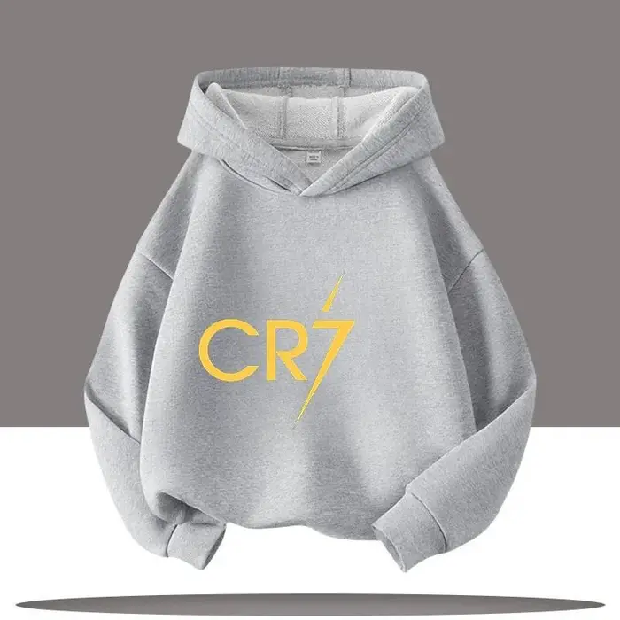 huiteng1 Nuovo Abbigliamento Inverno/Autunno Felpa con Cappuccio per Bambini Ronaldo Maglietta Sportiva da Ragazzo Stampa Cartone Animato