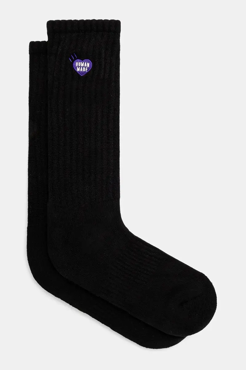 Human Made calzini Pile Socks uomo colore nero HM29GD060