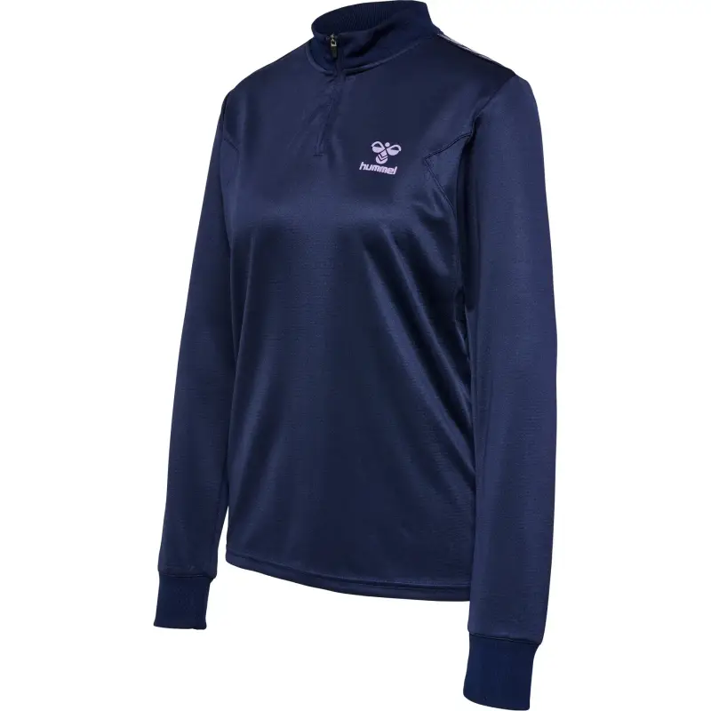 Hummel Felpa a girocollo 1/2 zip in poliestere da donna HmlStaltic