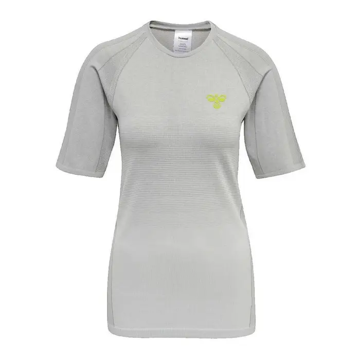 Hummel T-shirt T-shirt ajusté gris pour entraînement femme Grigio