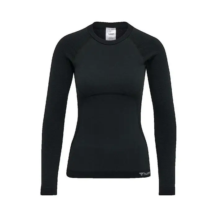 Hummel T-shirts a maniche lunghe T-shirt manches longues Cleaa Seamless ajusté Nero