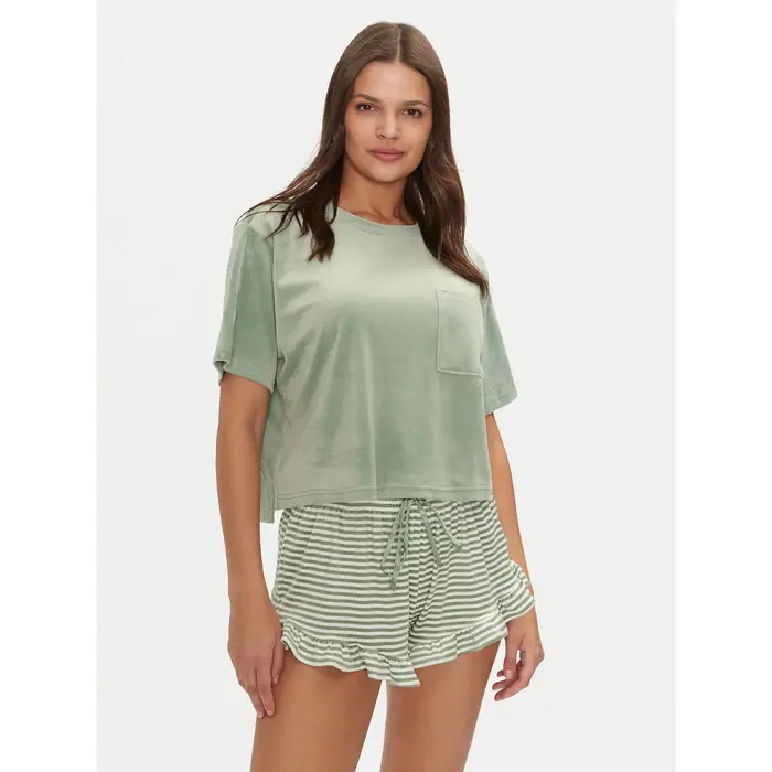 Maglietta del pigiama 206518 Verde Relaxed Fit