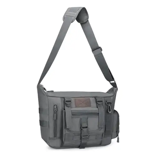 HUNTVP Borsa a tracolla Uomo Grigio 2687182