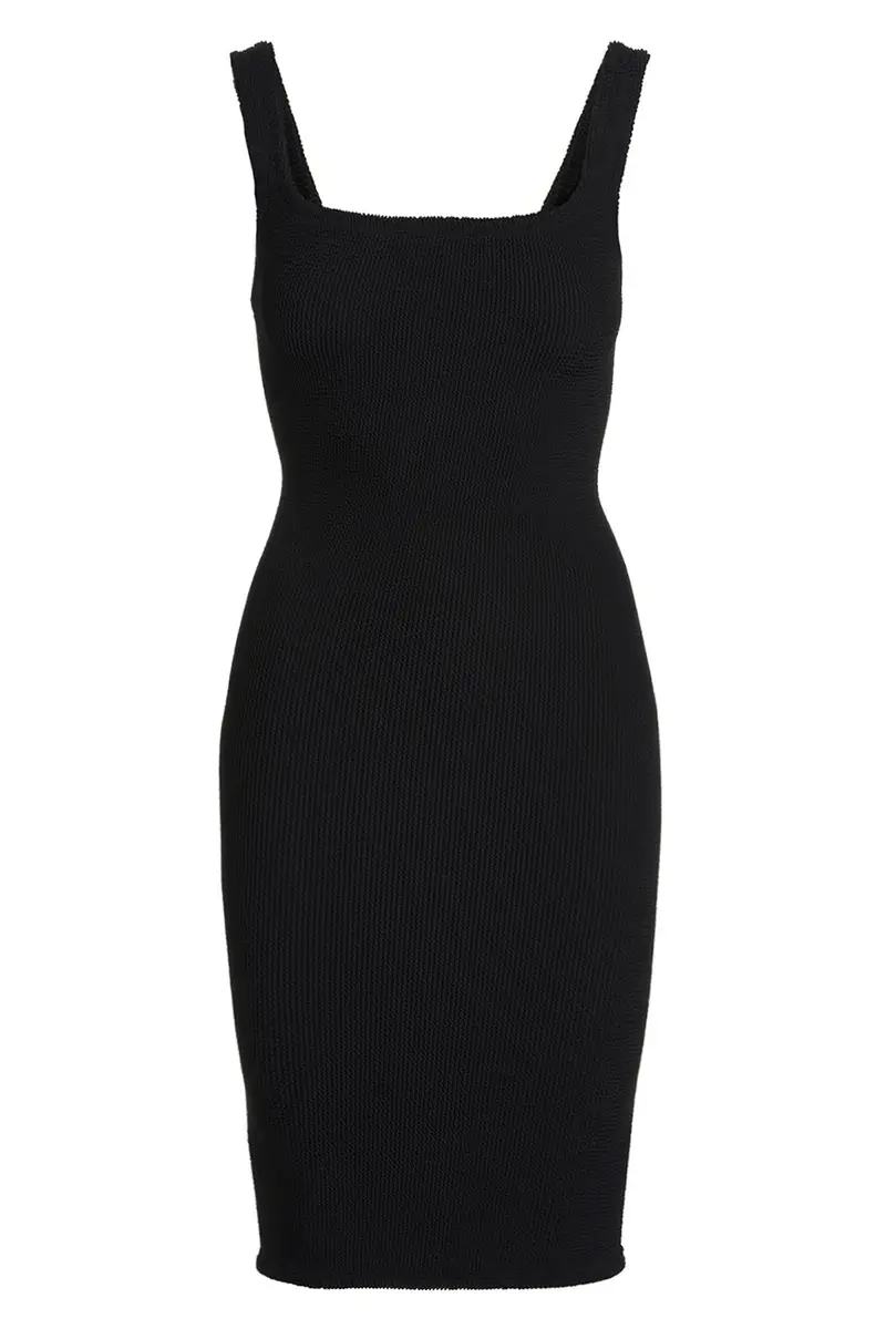 HUNZA G Abito 'Tank Dress' Nero