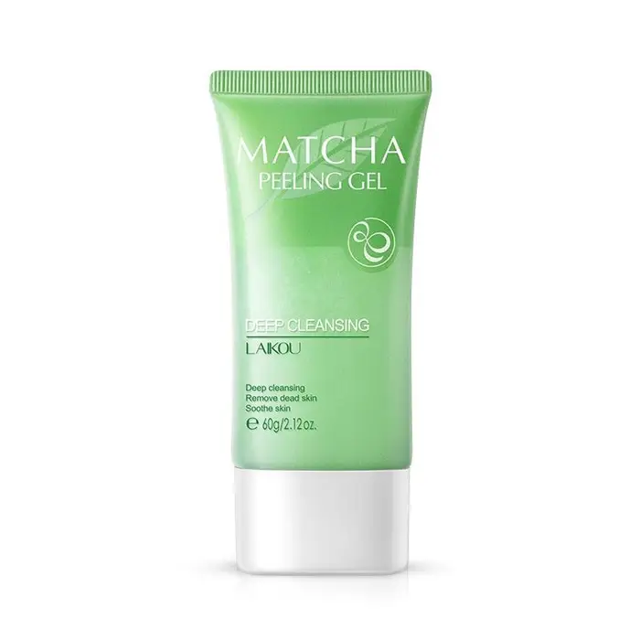 LAIKOU Matcha Esfoliante Peeling Gel Scrub viso Idratante Sbiancamento Nutriente Scrub riparatore Crema per il viso Cura della pelle 60g