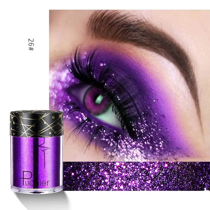 Pudaier Holographic Glitter Shimmer Sirena Ombretto Evidenziatore Viso Festival Glitters Corpo 26#