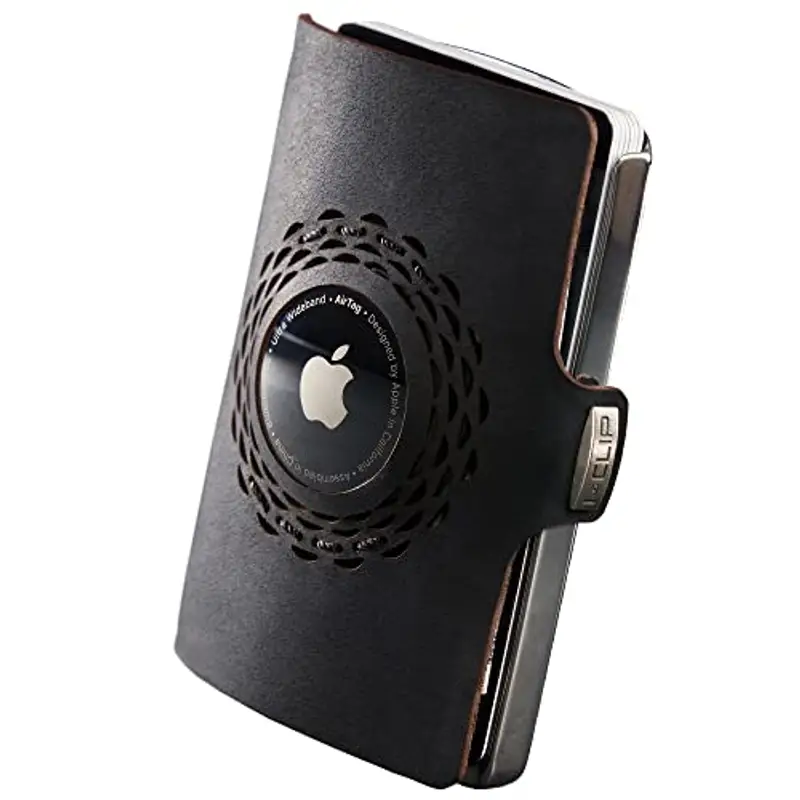 I-CLIP in acciaio inossidabile per Apple AirTag con fermasoldi intercambiabili - Portafoglio - Portafoglio sottile