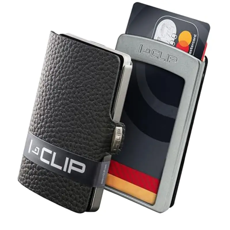 I-CLIP Porta carte di credito Uomo Nero 801851