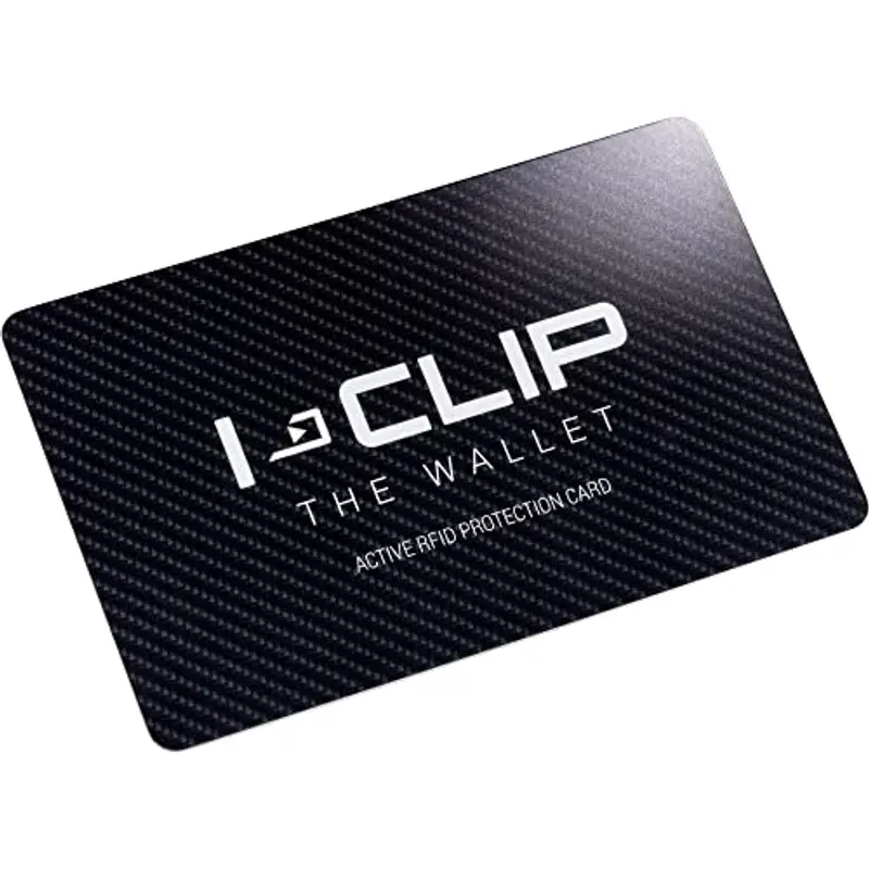 I-CLIP Scheda RFID Blocker, Nero, RFID Wallet