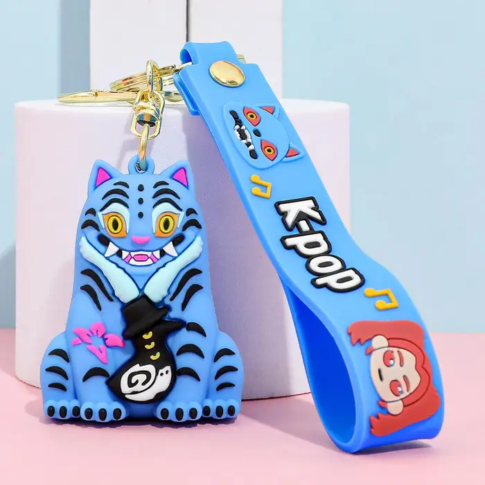 I Kpop Creativo KPOP Cacciatori di Demoni Tigrotto Portachiavi Ciondolo Cartone Animato Anime Caccia ai Mostri Ragazza Anello Portachiavi
