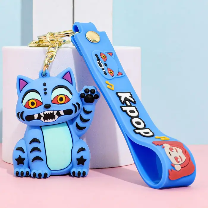 I Kpop Creativo KPOP Cacciatori di Demoni Tigrotto Portachiavi Ciondolo Cartone Animato Anime Caccia ai Mostri Ragazza Anello Portachiavi
