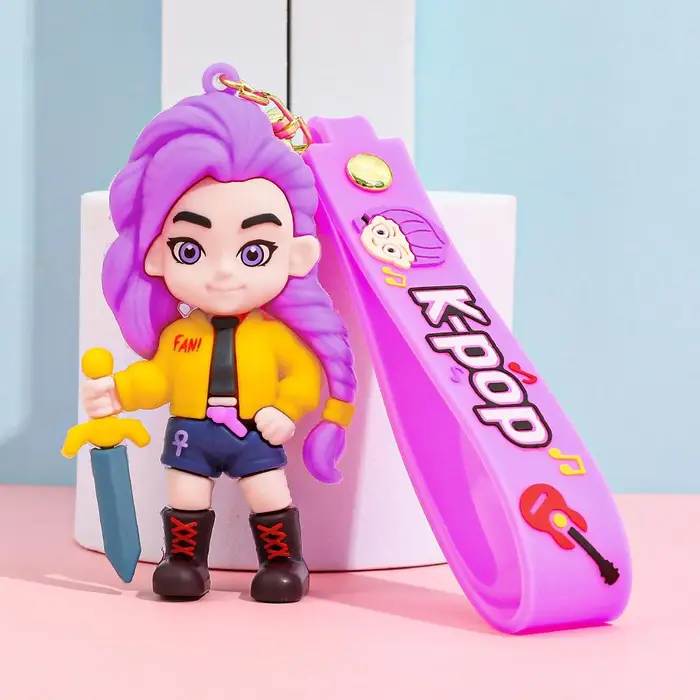 I Kpop Creativo KPOP Cacciatori di Demoni Tigrotto Portachiavi Ciondolo Cartone Animato Anime Caccia ai Mostri Ragazza Anello Portachiavi