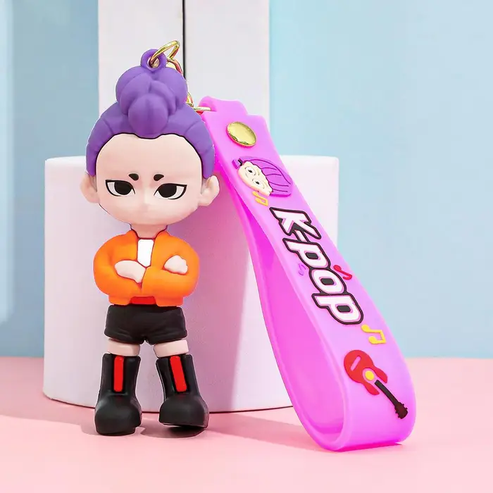 I Kpop Creativo KPOP Cacciatori di Demoni Tigrotto Portachiavi Ciondolo Cartone Animato Anime Caccia ai Mostri Ragazza Anello Portachiavi