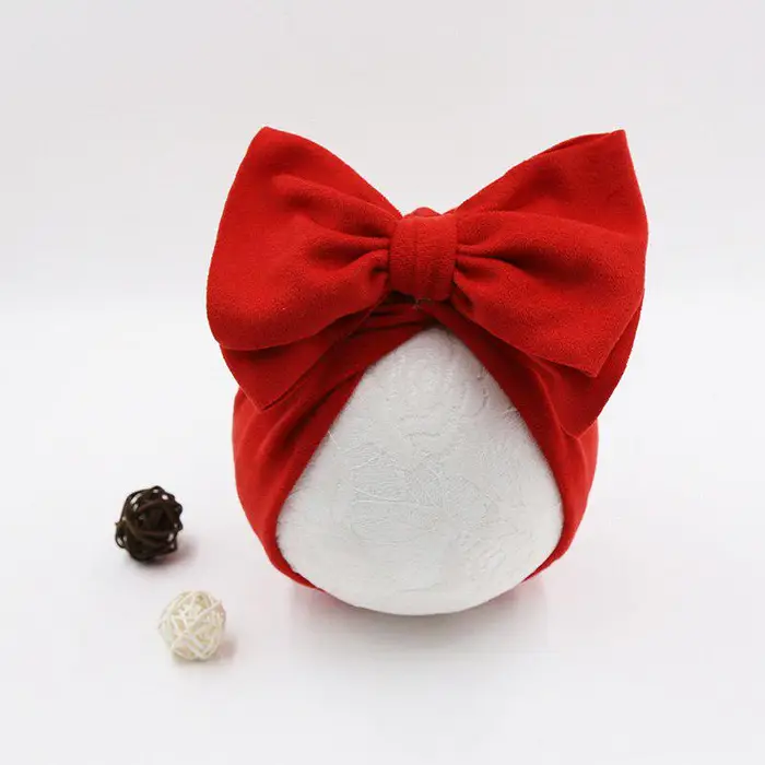 I LOVE DAD Cappello da bambino con fiocchi, berretto con nodo, caldo e morbido, turbante per neonato, berretto per bambini in tinta unita