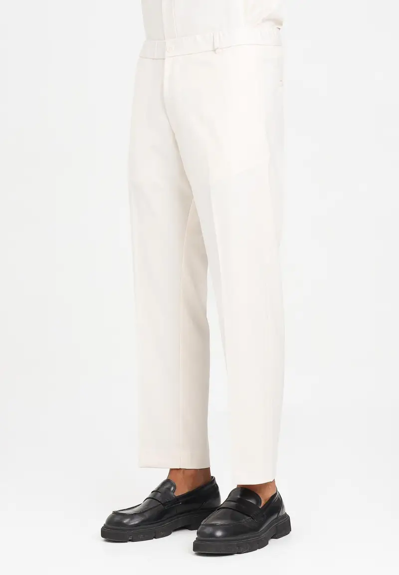 I'M BRIAN Pantalone panna da uomo