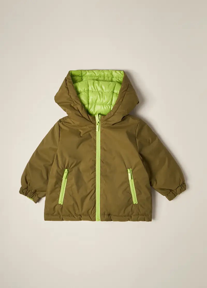 IANA UPIM Bomber Con Cappuccio Iana Neonato, Verde oliva, Taglia: 6