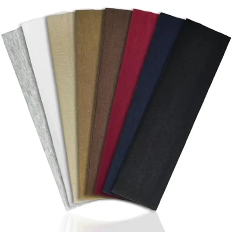 IBOPUXIU Fascia Capelli Donna Uomo, 8 Pezzi