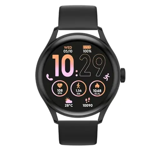 ICE-WATCH ICE smart 2.0 - Orologio connesso rotondo nero da uomo con cinturino in silicone