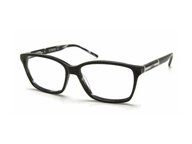 Iceberg Unisex IC193 01 Montature da vista outlet Plastica Nero Squadrata