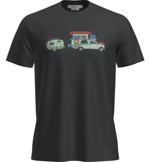 Icebreaker Mer 150 Tech Lite SS Tra - T-shirt - uomo Black