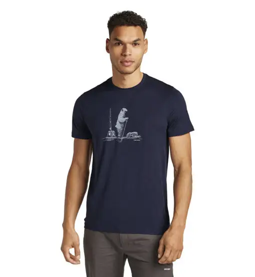 Icebreaker Merino 150 Tech Lite Polar Paddle - T-shirt - uomo Blue