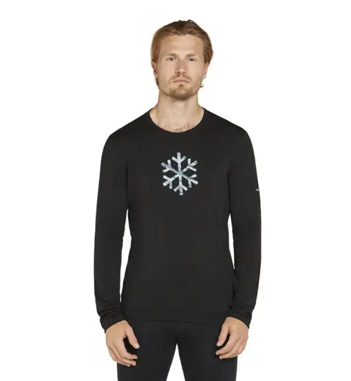 Icebreaker Merino 200 Oasis POW - maglietta tecnica - uomo Black
