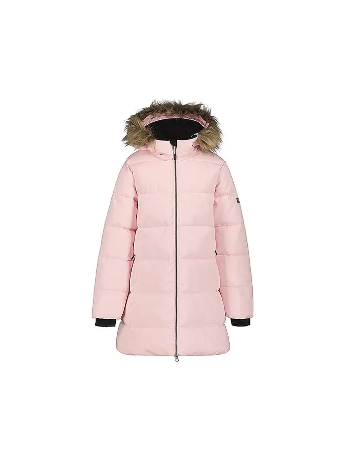 icepeak Cappotto invernale da ragazza Keystone con cappuccio rosa | 152