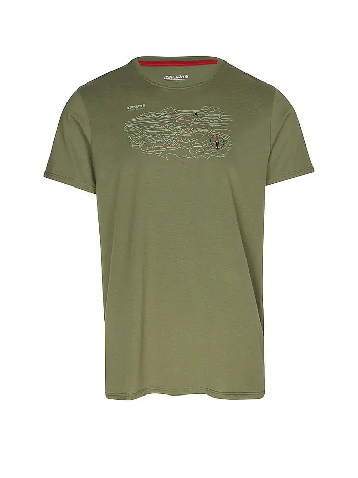 icepeak Maglietta funzionale da uomo Beeville oliva