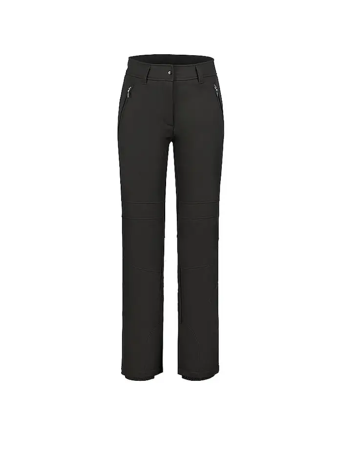Pantaloni da sci softshell da donna Entiat nero | 44 (kurz)