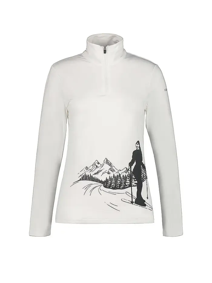 icepeak Zipshirt intimo da donna Ellenton bianco