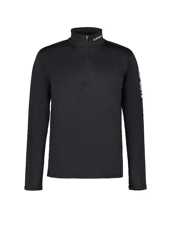 icepeak Zipshirt intimo da uomo Fleminton nero