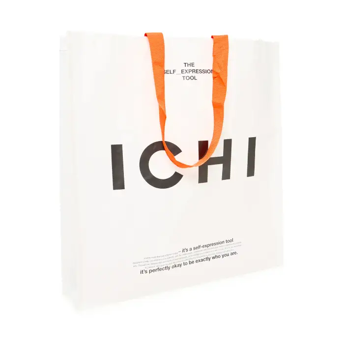 Borsa a tracolla in carta donna Ichi Blanc