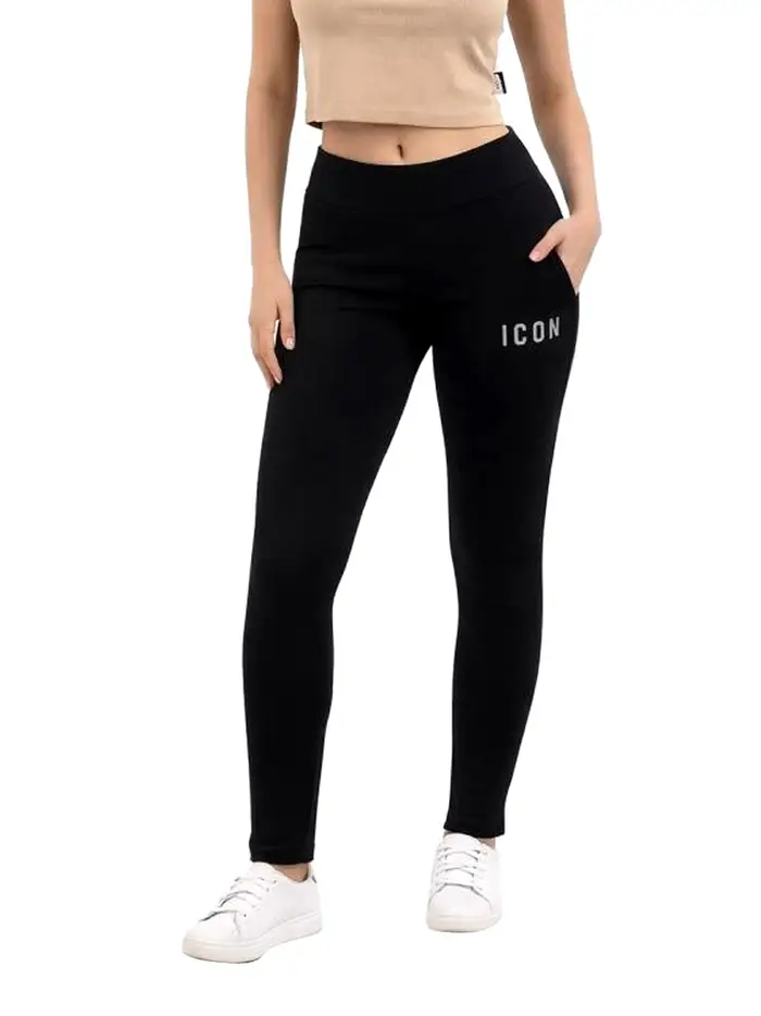 leggings icon da donna - nero
