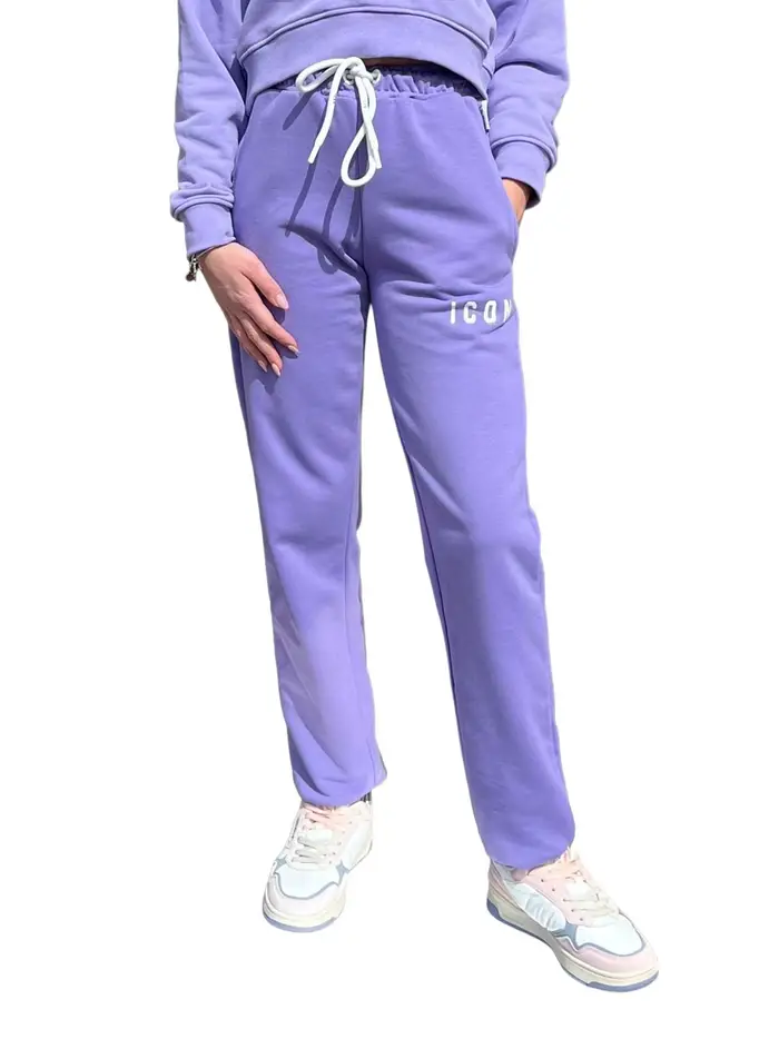 pantalone tuta icon da donna - viola