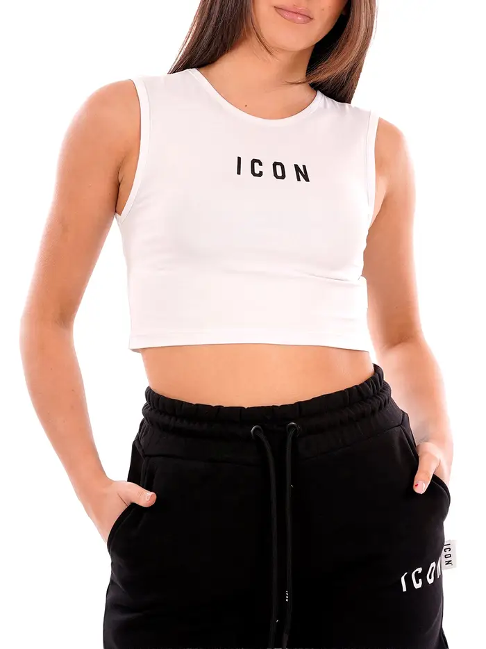 top icon da donna - bianco