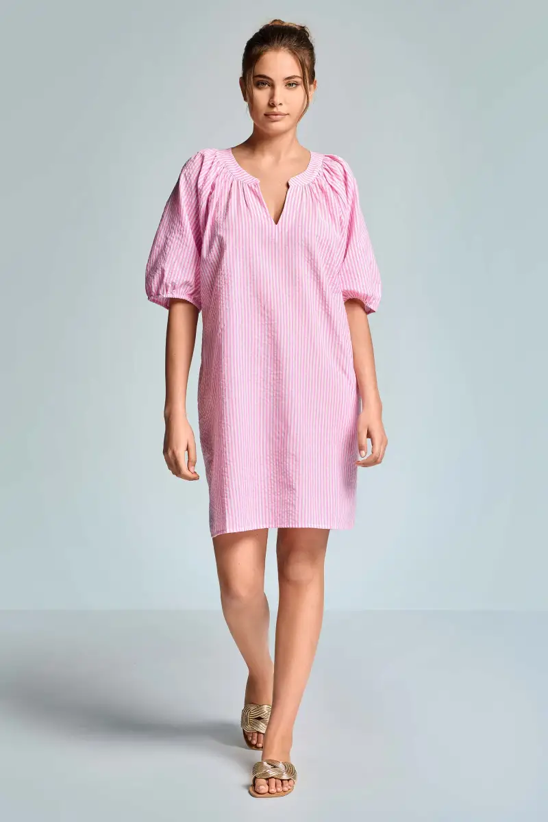 Iconique ABITO A RIGHE MEI | Colore Rosa