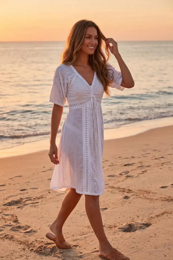 Iconique ABITO IN PIZZO ELISA | Colore Bianco
