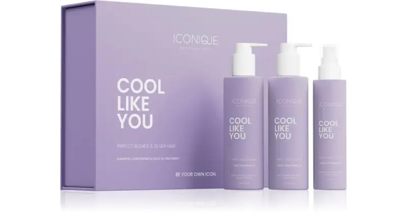 Iconique professional COOL LIKE YOU Perfect Blonde & Silver Violet Set neutralizzante per toni gialli