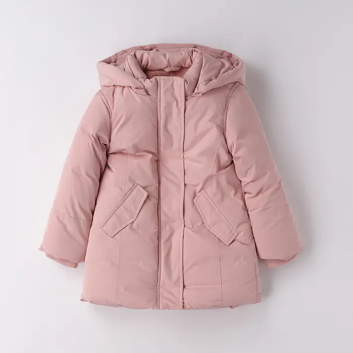 Ido Giubbotto imbottito tinta unita 4f277 bambina light pink