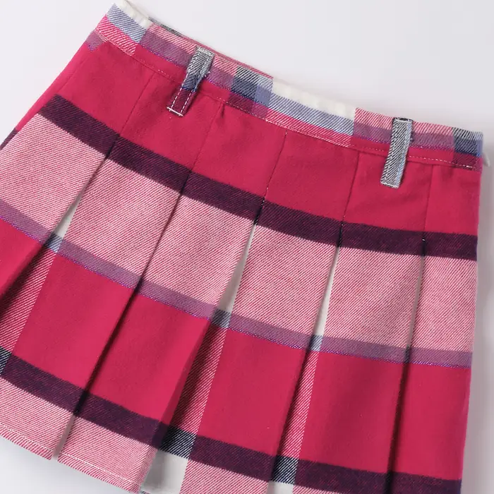 Ido Gonna fantasia a quadri in flanella 4a622 bambina magenta