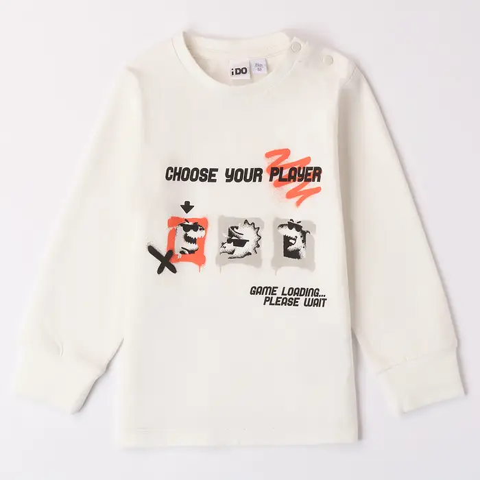 Ido Maglia manica lunga caldo cotone 4a109 bambino avion