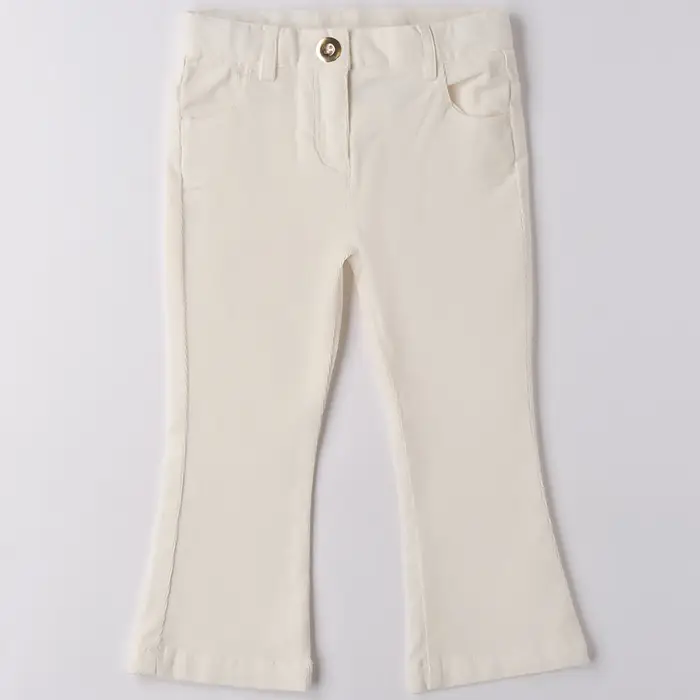 Ido Pantalone a zampa a righine 4f745 bambina off white