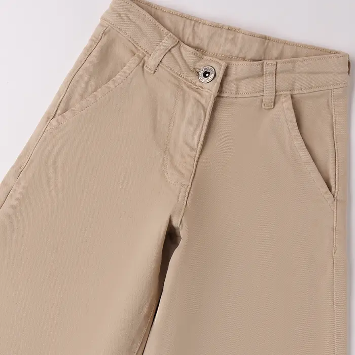 Ido Pantalone ampio tinta unita 4a879 ragazza beige